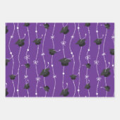 Paars en zwart omhulsel voor het ompakken van papi inpakpapier vel (Voorkant)