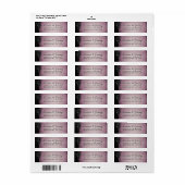 Paars en zwart Roos dat overeenkomt met Halloween  Etiket (Full Sheet)