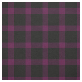 Paars en zwart Tartan Patroon Stof