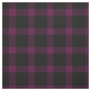 Paars en zwart Tartan Patroon Stof
