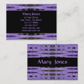 paars en zwart visitekaartje (Voorkant / Achterkant)