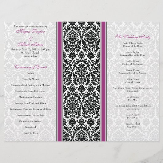 Paars en zwart-witprogramma (Achterkant)