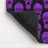 Paars en zwart Zombie Apocalypse Pattern Muismat (Hoek)