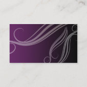 paars en zwarte haarsalon visitekaartjes (Achterkant)