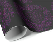 Paars- en zwartwitwandelpapier voor weddenschappen cadeaupapier (Rol Hoek)