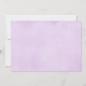 Paars esester bunny koppels baby shower kaart (Achterkant)