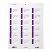 Paars Etiket (Full Sheet)