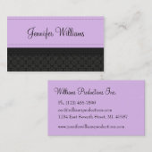  Paars Etiket Lint Visitekaartjes (Voorkant / Achterkant)