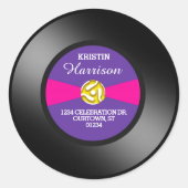 Paars Etiket Vinyl 45 Record Persoonlijk adres (Voorkant)