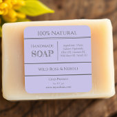 Paars | Etiketten van zeepingrediënten