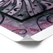 Paars Fairy Art Poster Afdrukken van Molly Harriso (Hoek)