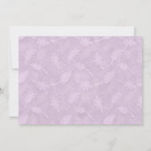 Paars Fairy Floral Fairy Tale Baby shower Kaart (Achterkant)