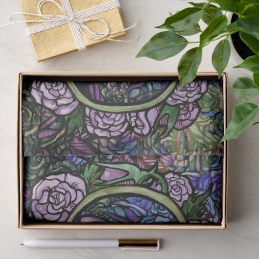 Paars Fairy Roos Garden Gardeners Rozen Tissuepapier (Geschenk)