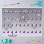 Paars Fancy kerstboompapier Tissuepapier (Craft)