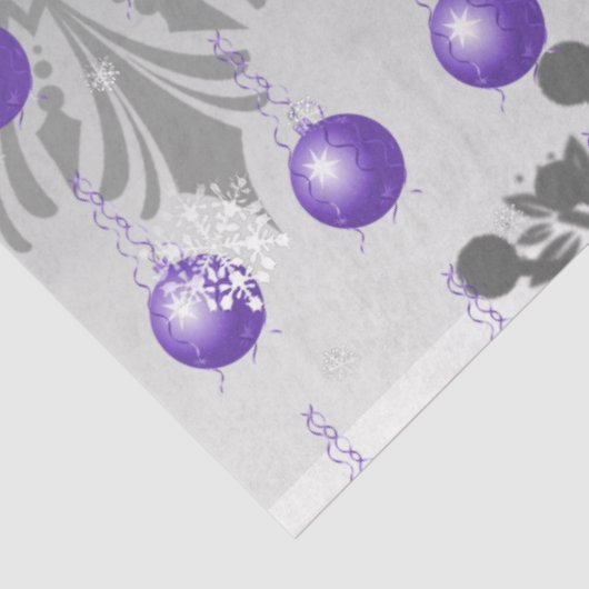 Paars Fancy kerstboompapier Tissuepapier (Detail)