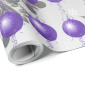 Paars Fancy kerstsierpapier Cadeaupapier (Rol Hoek)