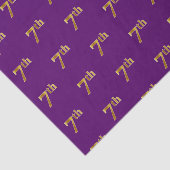 Paars, Faux Gold 7th (7e) Event Tissue Paper Tissuepapier (Detail)