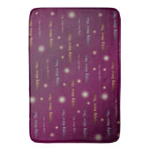 paars, feestvieren, decoreren, vakantie, begroeten badmat (Voorkant Verticaal)