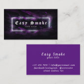 Paars Fern Neon Vape Shop Visitekaartje (Voorkant / Achterkant)