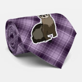 Paars Ferret Stropdas (Opgerold)