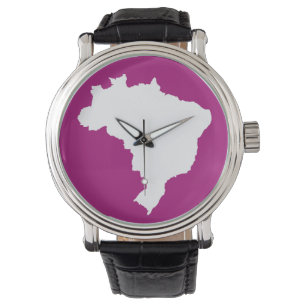 Paars Festive Brazilië Horloge