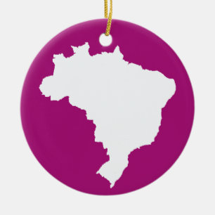 Paars Festive Brazilië op Emporio Moffa Keramisch Ornament
