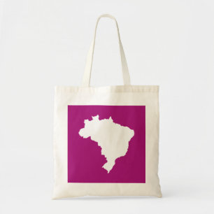 Paars Festive Brazilië Tote Bag