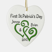Paar's First St. Patrick's Day Ornament (Rechts)