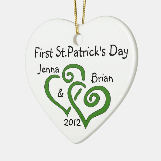 Paar's First St. Patrick's Day Ornament (Links)