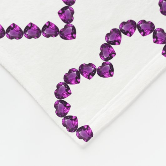 Paars Fleece Deken (Hoek)