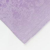 paars fleece deken (Hoek)