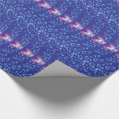 Paars flessenpapier Cadeaupapier (Hoek)