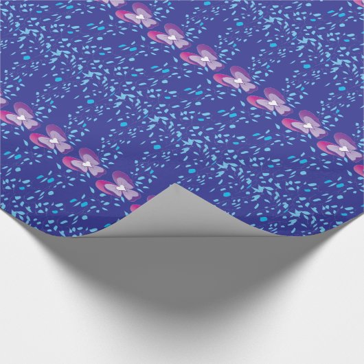  Paars flessenpapier Cadeaupapier (Hoek)