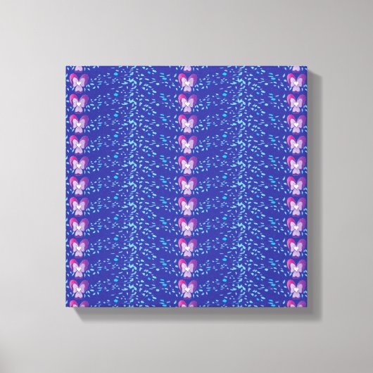 Paars flessenpapier Canvas Afdruk (Voorkant)