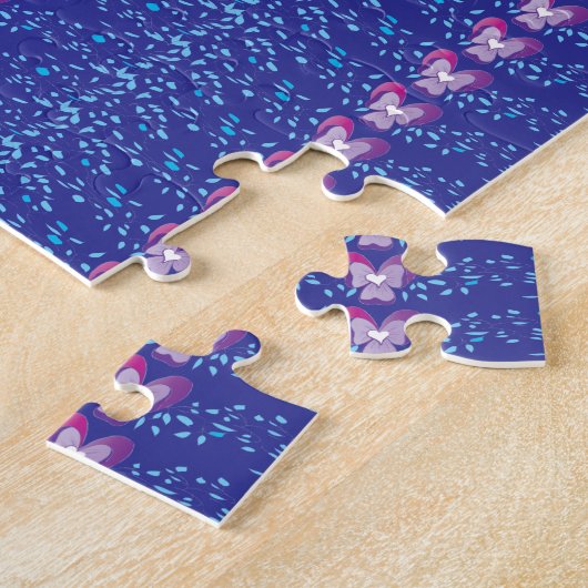  Paars flessenpapier Legpuzzel (Zijkant)