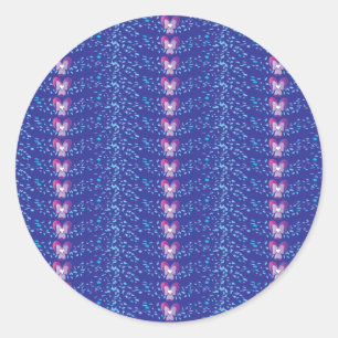  Paars flessenpapier Ronde Sticker