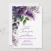 Paars flesvormig Vrijgezellenfeest Kaart (Voorkant)