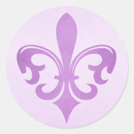 Paars Fleur de lis sticker