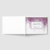 Paars Floral Guest Book Gastenboek (Volledig)