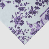 Paars Floral Lace Pattern Tissuepapier (Detail)