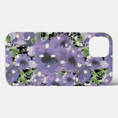 Paars Floral Pattern Case-Mate iPhone Case (Achterkant (horizontaal))