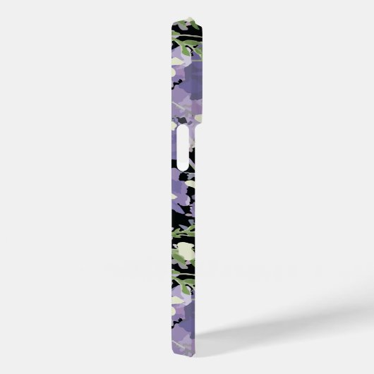 Paars Floral Pattern Case-Mate iPhone Case (Achterkant / Rechts)