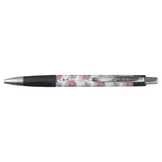Paars Floral Pattern Pen (Achterkant)