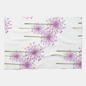 Paars Floral Pattern Theedoek (Horizontaal)