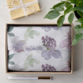 Paars Floral Pattern Tissuepapier (Geschenk)