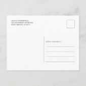 Paars Floral Script Geometric Vrijgezellenfeest Uitnodiging Briefkaart (Achterkant)