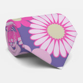 Paars Floral Stropdas voor hem (Opgerold)