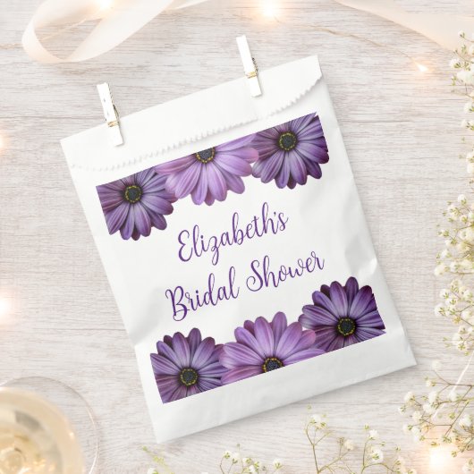 Paars Floral Vrijgezellenfeest Bedankzakje (Geknipt)