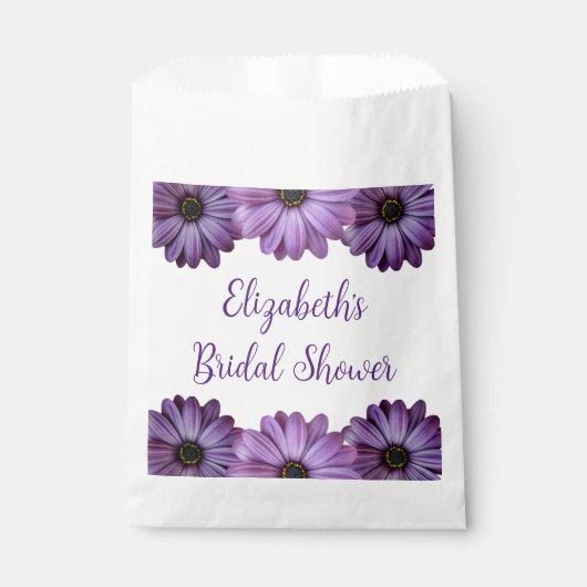 Paars Floral Vrijgezellenfeest Bedankzakje (Voorkant)