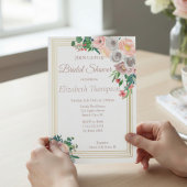 Paars Floral Vrijgezellenfeest Kaart